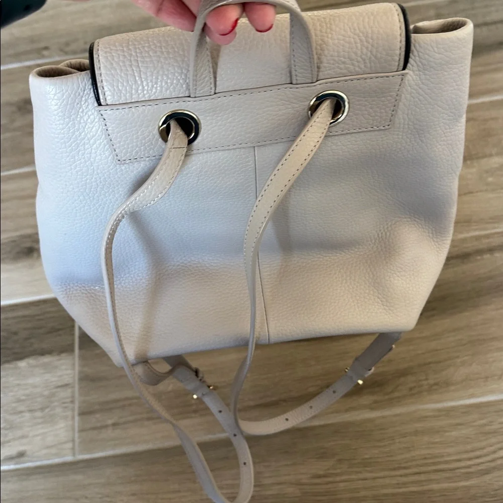 Kate Spade Chester Street Kacy Moussefrost with black accent and tassel backpack